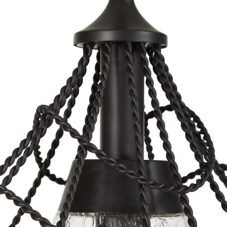 Modern European furniture - Twisted Bronze Indoor/Outdoor Pendant Lamp - www.oroa.com