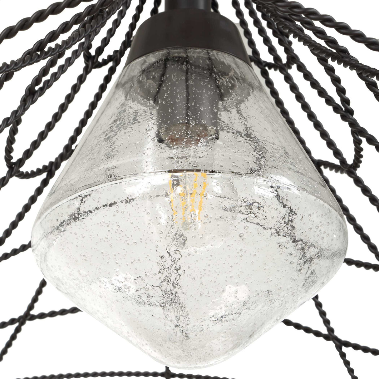 Modern European furniture - Twisted Bronze Indoor/Outdoor Pendant Lamp - www.oroa.com