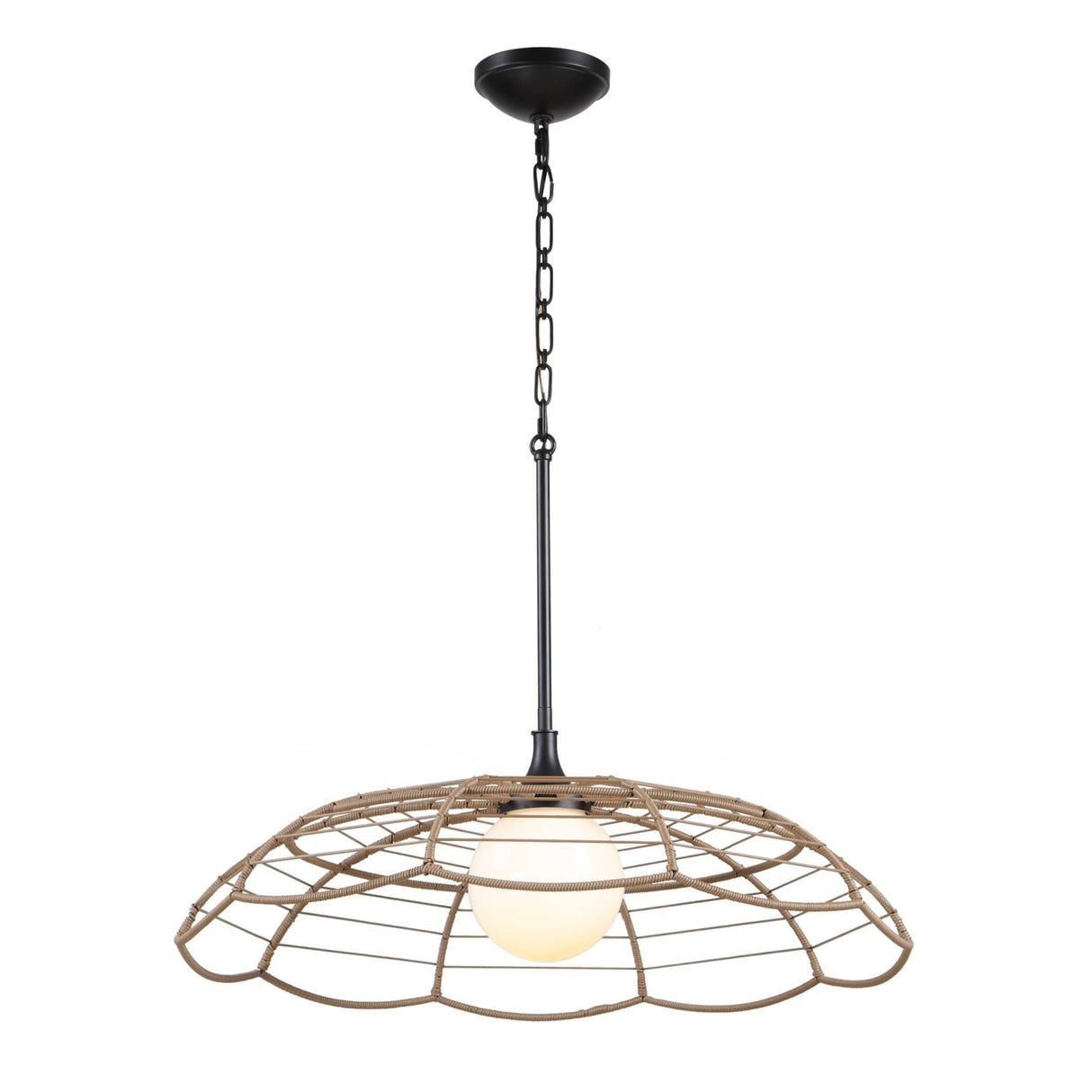 Modern European furniture - Scalloped Indoor/Outdoor Pendant Lamp - www.oroa.com