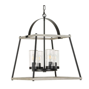 Modern European furniture - Seeded Glass 4-Light Indoor/Outdoor Pendant Lamp - www.oroa.com