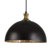 Black Metal Dome Pendant Lamp | Uttermost Placuna - www.oroa.com