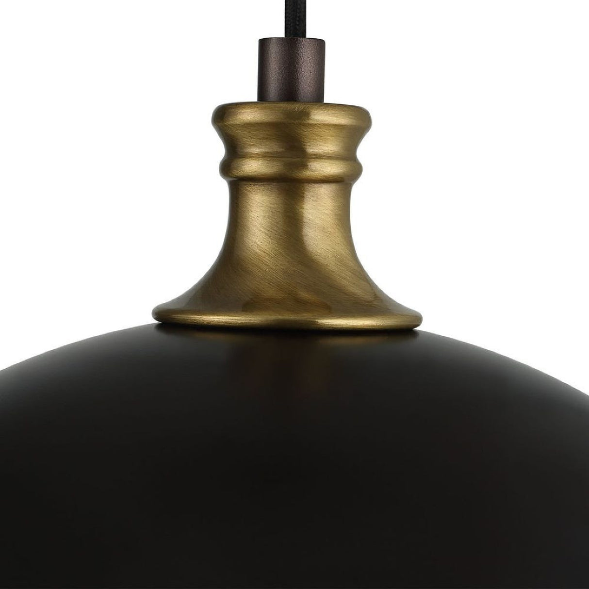 Black Metal Dome Pendant Lamp | Uttermost Placuna - www.oroa.com