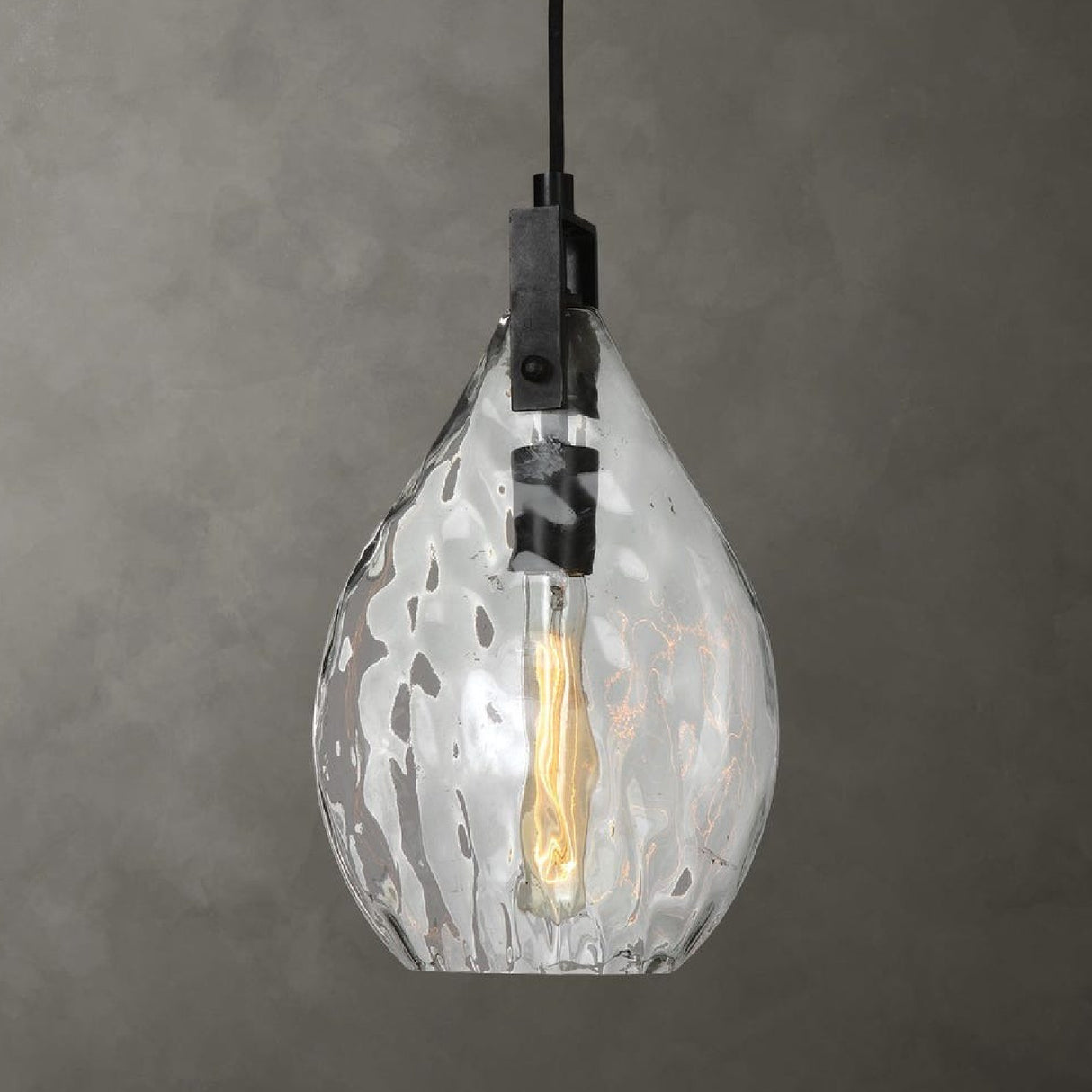 Watered Glass Mini Pendant Lamp | Uttermost Campester - www.oroa.com