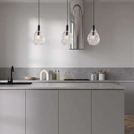 Watered Glass Mini Pendant Lamp | Uttermost Campester - www.oroa.com