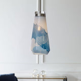 White & Blue Glass Pendant Lamp | Uttermost Windswept