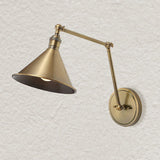 Antique Brass Conical Wall Lamp | Uttermost Exeter - www.oroa.com