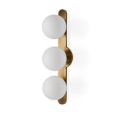White Opal Globes 3-Light Wall Lamp | Uttermost Droplet - www.oroa.com