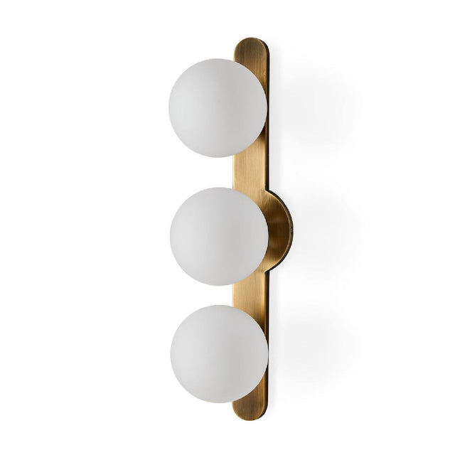 White Opal Globes 3-Light Wall Lamp | Uttermost Droplet - www.oroa.com