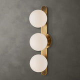 White Opal Globes 3-Light Wall Lamp | Uttermost Droplet - www.oroa.com