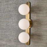 White Opal Globes 3-Light Wall Lamp | Uttermost Droplet - www.oroa.com