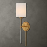 Modern European furniture - White Silken Shade Wall Lamp - www.oroa.com