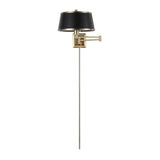 Modern European furniture - Black Leather Look Wall Lamp - www.oroa.com