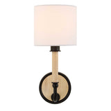 Modern European furniture - White Linen Wall Lamp - www.oroa.com