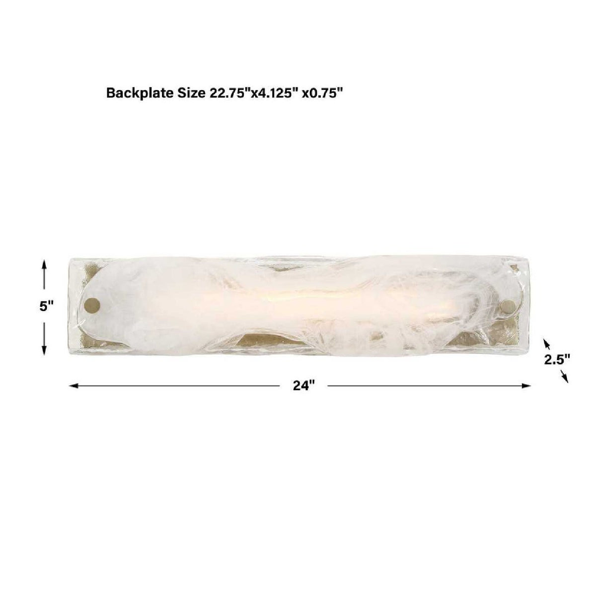 White Swirl Glass Wall Lamp | Uttermost Taffy - www.oroa.com