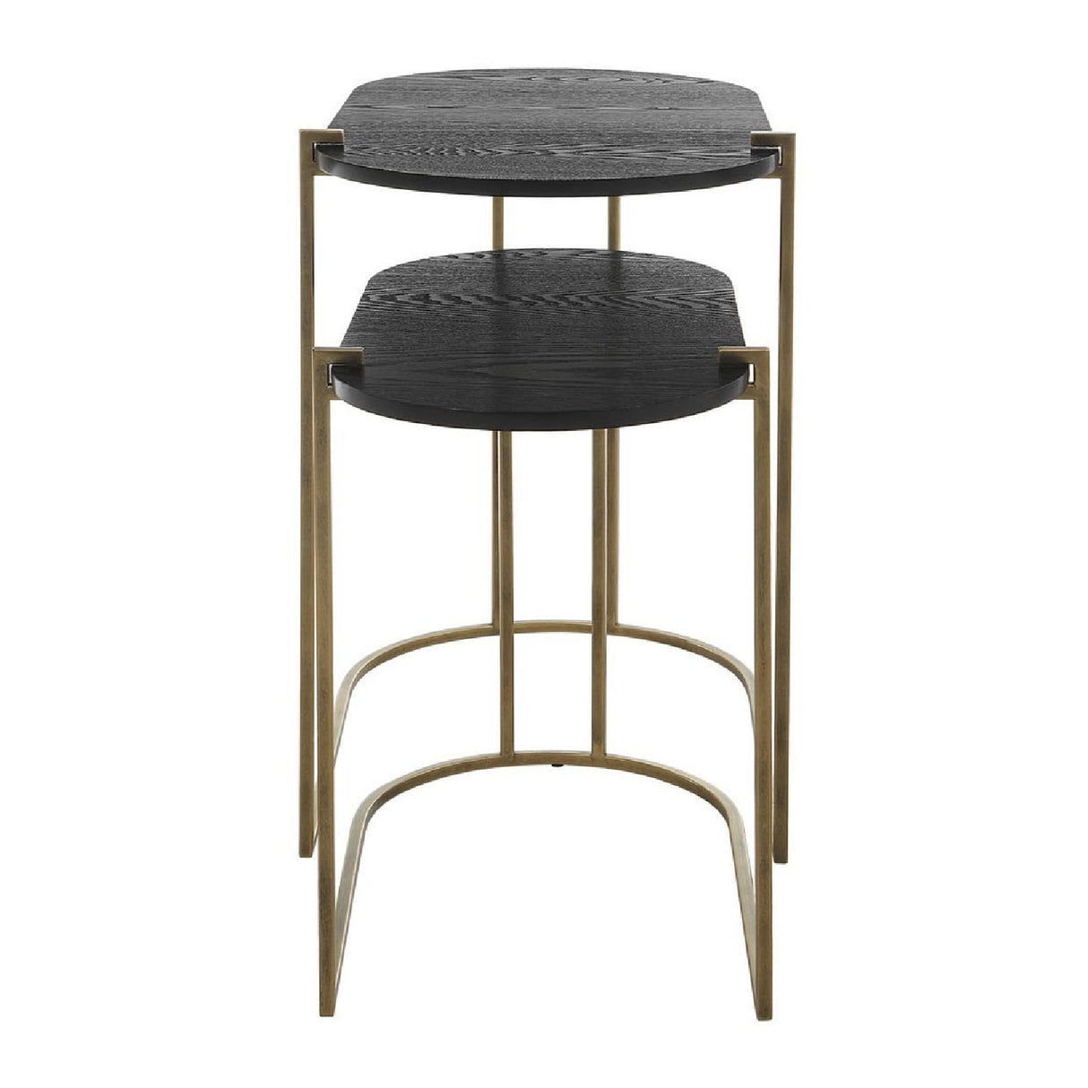   Oval Black Ash Nesting Tables (2) | Oroa.com
