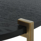 Modern European furniture - Oval Black Ash Nesting Tables (2) - www.oroa.com
