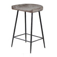Modern European furniture - Curved Mango Wood Counter Stool - www.oroa.com