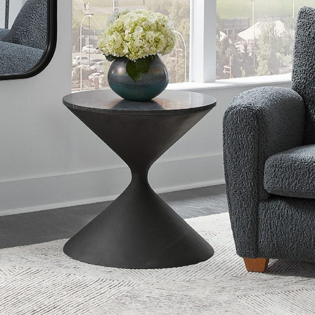Black Hourglass Side Table | Uttermost Time's Up
