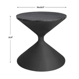 Black Hourglass Side Table | Uttermost Time's Up