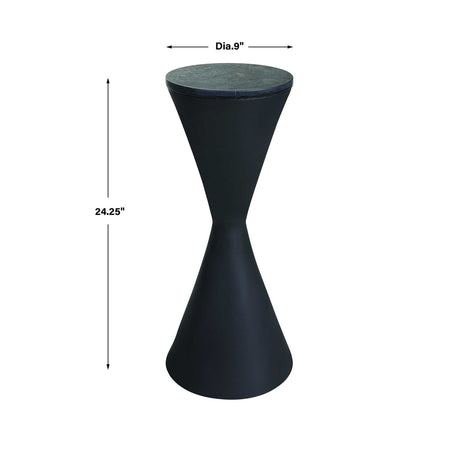 Modern European furniture - Black Hourglass Drink Table - www.oroa.com