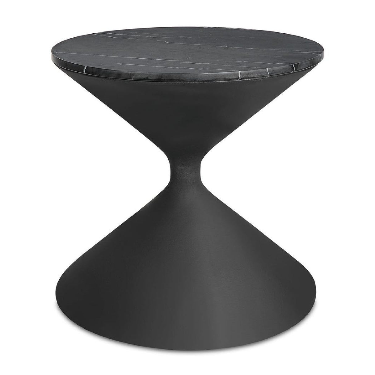Black Hourglass Side Table | Uttermost Time's Up