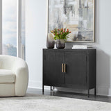 2-Door Oak Veneer Cabinet | Uttermost Front Range