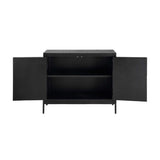 2-Door Oak Veneer Cabinet | Uttermost Front Range