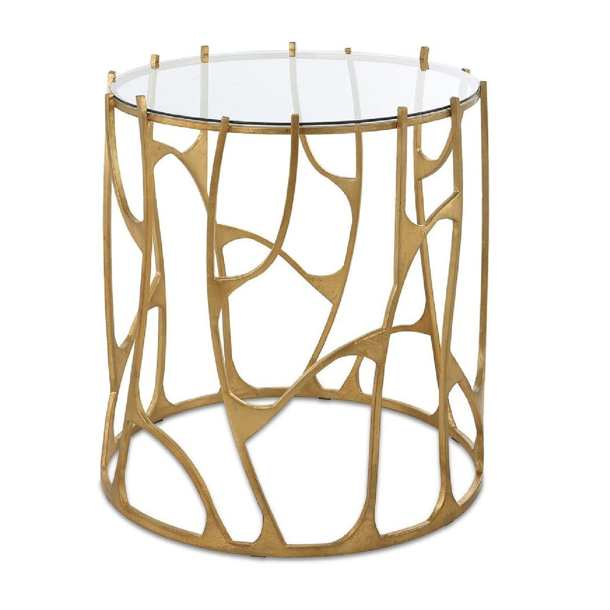 Gold Sculptural Side Table | Uttermost Ritual