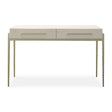 Modern European furniture - White Shagreen 2-Drawer Desk - www.oroa.com