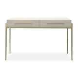 Modern European furniture - White Shagreen 2-Drawer Desk - www.oroa.com