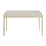 Modern European furniture - White Shagreen 2-Drawer Desk - www.oroa.com