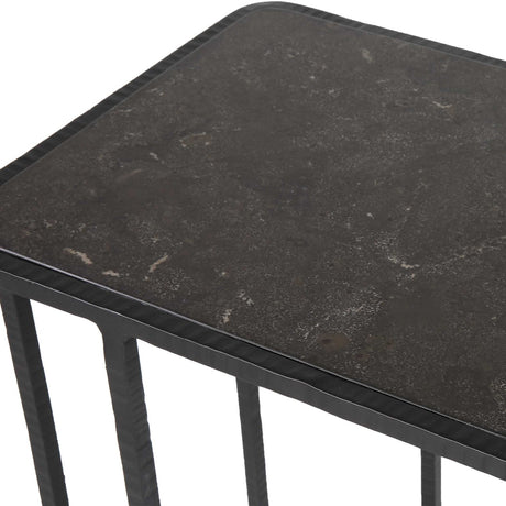 Modern European furniture - Bluestone C-Shaped Accent Table - www.oroa.com