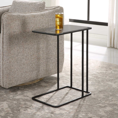 Modern European furniture - Bluestone C-Shaped Accent Table - www.oroa.com