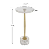 Modern European furniture - Round Crystal Drink Table - www.oroa.com