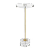 Modern European furniture - Round Crystal Drink Table - www.oroa.com