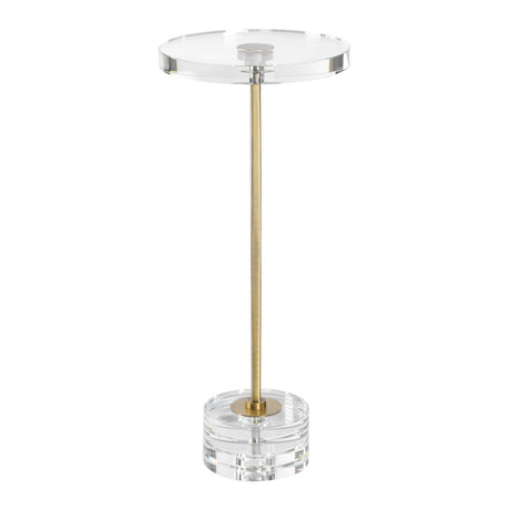 Modern European furniture - Round Crystal Drink Table - www.oroa.com