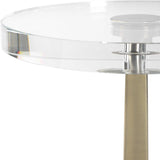 Modern European furniture - Round Crystal Drink Table - www.oroa.com