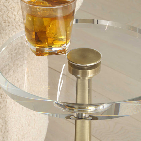 Modern European furniture - Round Crystal Drink Table - www.oroa.com