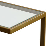 Brass Framed Glass Accent Table | Uttermost Musing