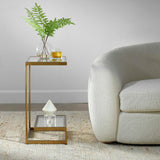 Brass Framed Glass Accent Table | Uttermost Musing