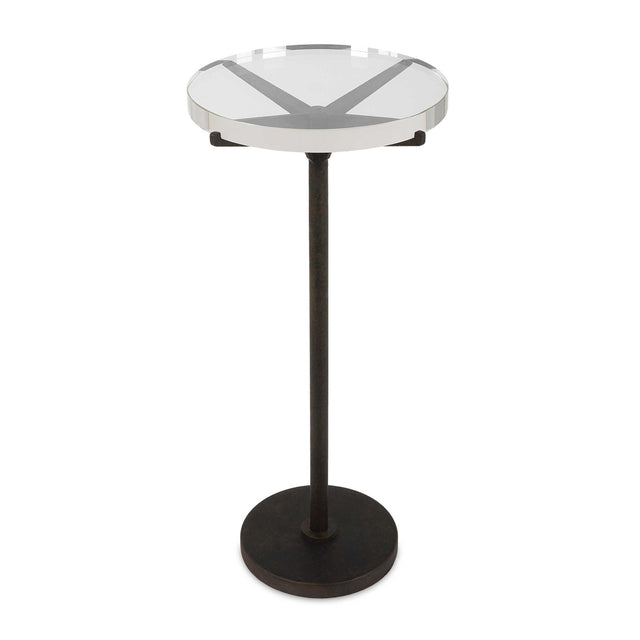 Round Crystal Accent Table by Uttermost Forge