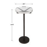 Round Crystal Accent Table by Uttermost Forge, alternate view 6