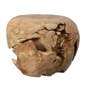 Organic Bleached Teak Side Table by Uttermost Sola
