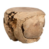 Modern European furniture - Organic Bleached Teak Side Table - www.oroa.com
