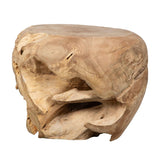 Modern European furniture - Organic Bleached Teak Side Table - www.oroa.com