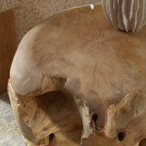 Modern European furniture - Organic Bleached Teak Side Table - www.oroa.com