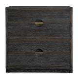 Modern European furniture - Dark Oak 4-Drawer Chest - www.oroa.com