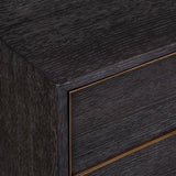 Modern European furniture - Dark Oak 4-Drawer Chest - www.oroa.com