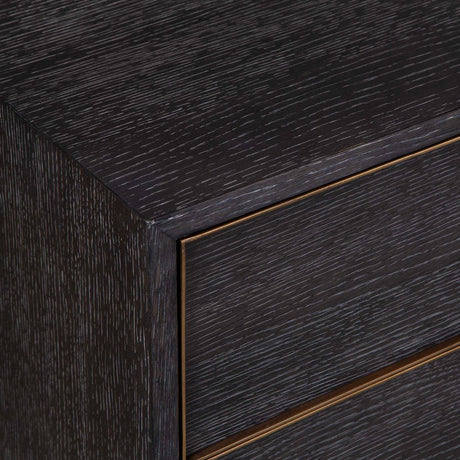 Modern European furniture - Dark Oak 4-Drawer Chest - www.oroa.com