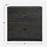 Modern European furniture - Dark Oak 4-Drawer Chest - www.oroa.com